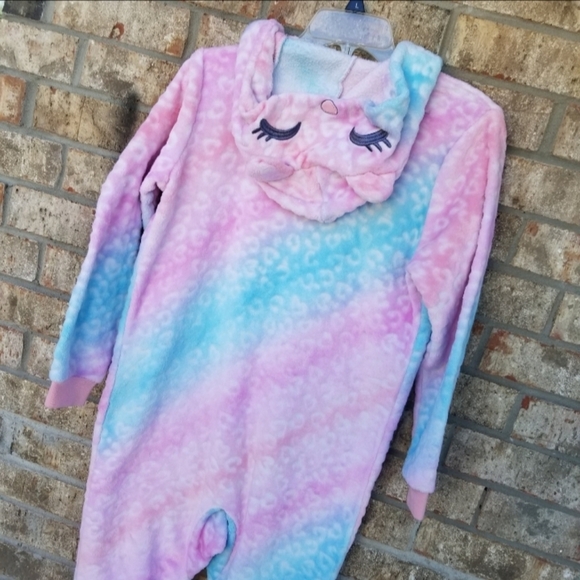 Soft OnePiece LEOPARD SLEEPER Pajamas Costume Jumpsuit Pj's (Med 8-10) *READ* - Picture 3 of 8